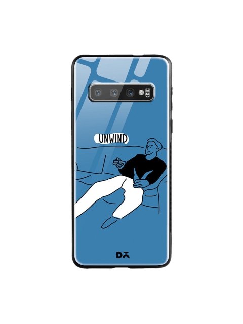 

DailyObjects Blue & White Unwinder Samsung Galaxy S10 Shock Absorbent Glass Case