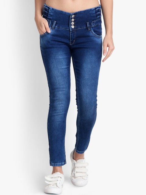 

Perfect Outlet Women Blue Skinny Fit High-Rise Clean Look Jeans