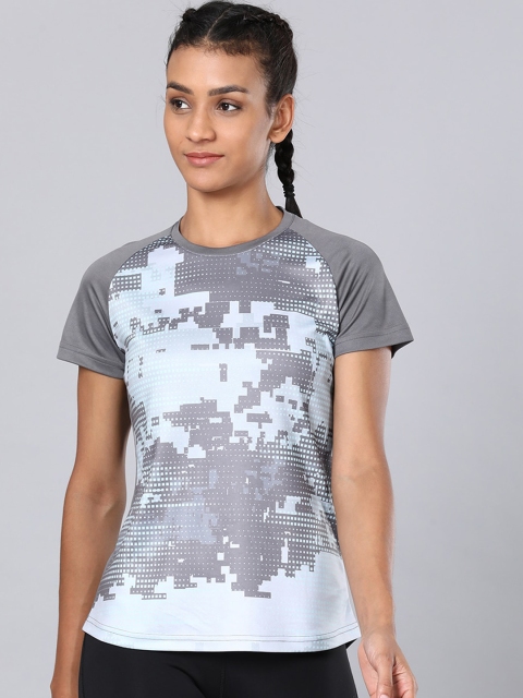 

Cultsport Women Grey Printed Round Neck T-shirt