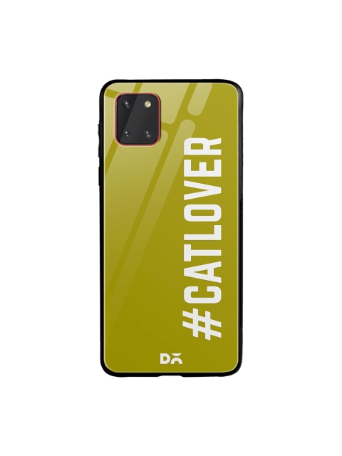 

DailyObjects Green & White Cat Lover Samsung Galaxy Note 10 Lite Shock Absorbent Glass Case