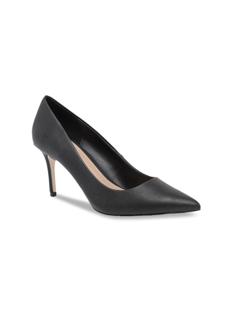 

Call It Spring Women Black Solid Pumps