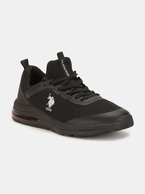 

U.S. Polo Assn. Men Black Textile Walking Shoes