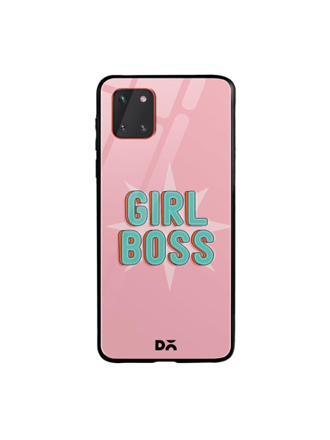 

DailyObjects Pink & Turquoise Blue Girl Boss Star Samsung Galaxy Note 10 Lite Shock Absorbent Glass Case
