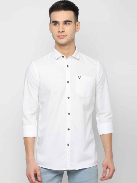 

Solly Jeans Co. Men White Regular Fit Self Design Casual Shirt