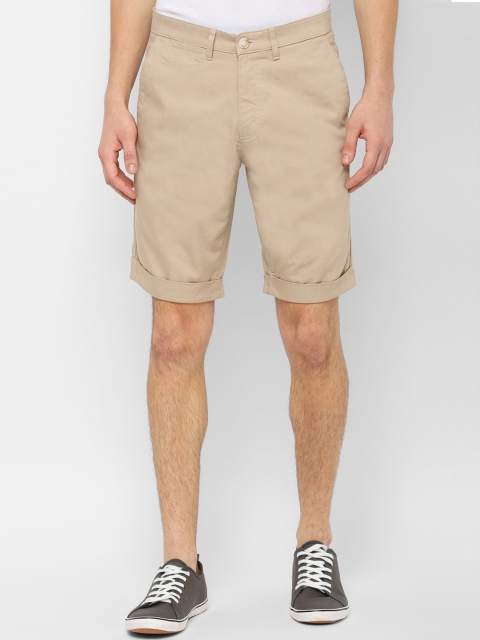

Allen Solly Men Beige Solid Slim Fit Regular Shorts