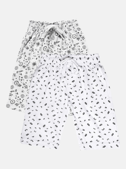 

Urban Dog Infant Boys Pack Of 2 Printed Regular Fit Regular Shorts, Grey
