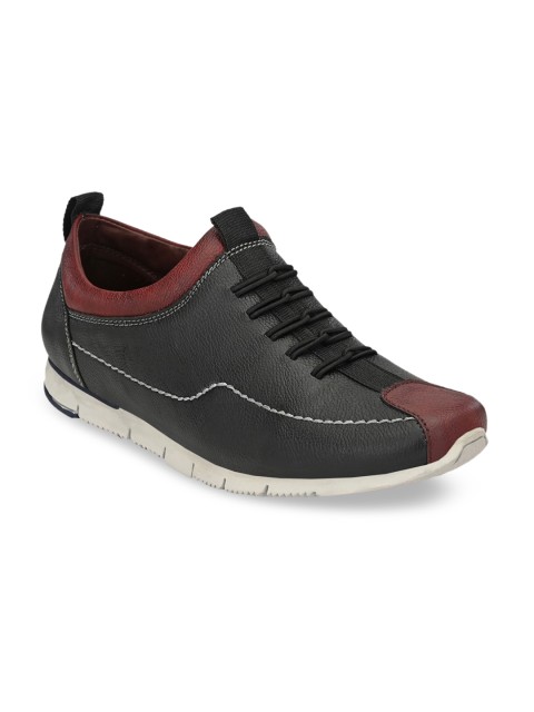 

Fentacia Men Black & Brown Colourblocked Sneakers