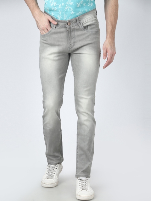 

FEVER Men Grey Slim Fit Mid-Rise Clean Look Stretchable Jeans