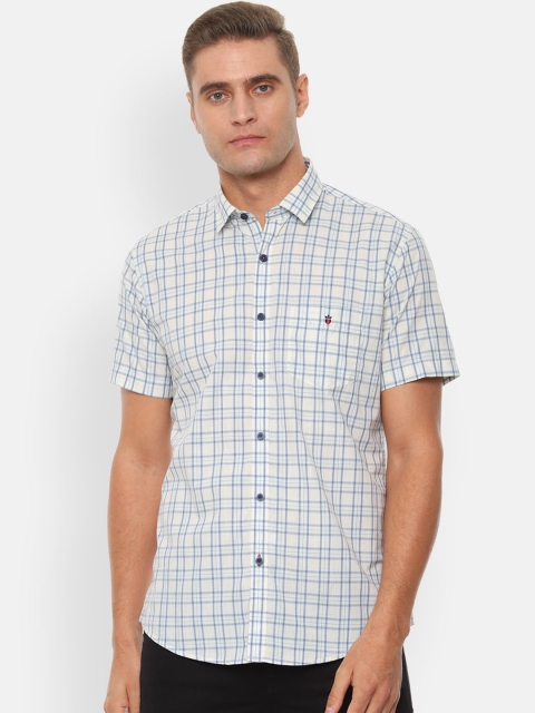 

Louis Philippe Sport Men Beige Slim Fit Checked Casual Shirt