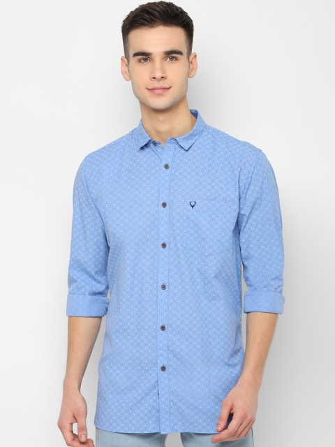 

Allen Solly Men Blue Slim Fit Printed Casual Shirt