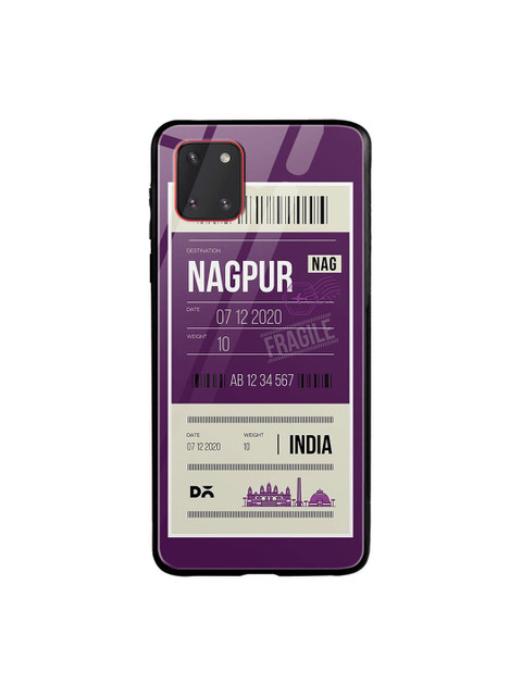 

DailyObjects Purple & White Nagpur City Tag Samsung Galaxy Note 10 Lite Shock Absorbent Glass Case