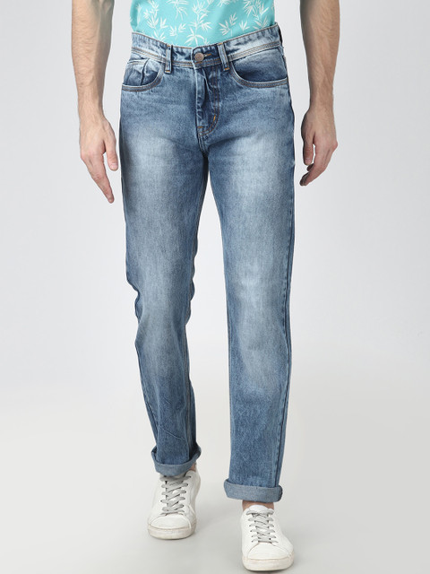 

FEVER Men Blue Regular Fit Mid-Rise Clean Look Jeans