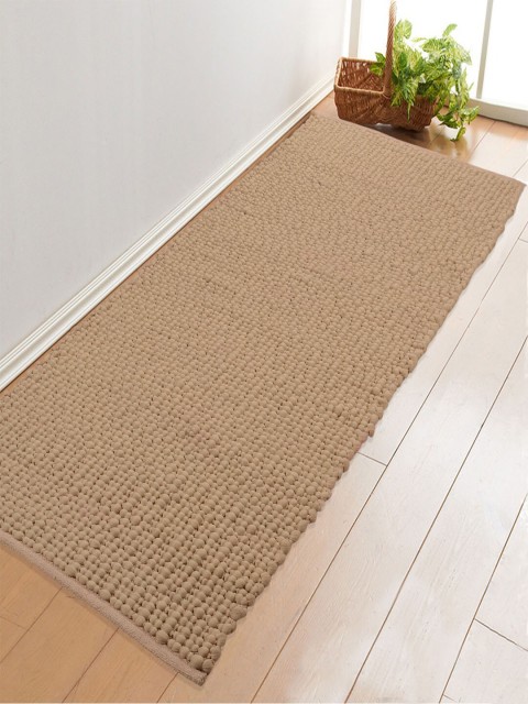 

Saral Home Beige Solid Basketweave Floor Runner