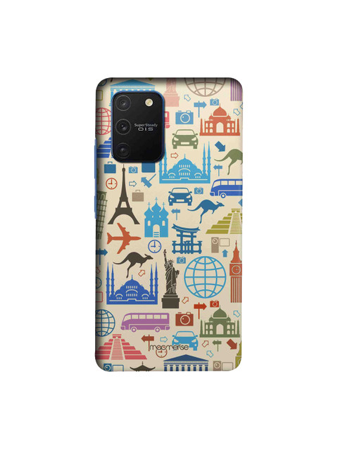 

macmerise Beige & Blue Travel Lover Samsung Galaxy S10 Lite Back Case