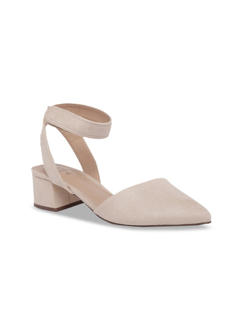 

Call It Spring Women Nude-Coloured Solid Pumps