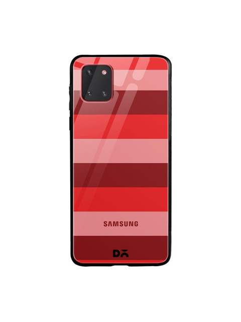 

DailyObjects Pink & Red Berry Lines Samsung Galaxy Note 10 Lite Shock Absorbent Glass Case
