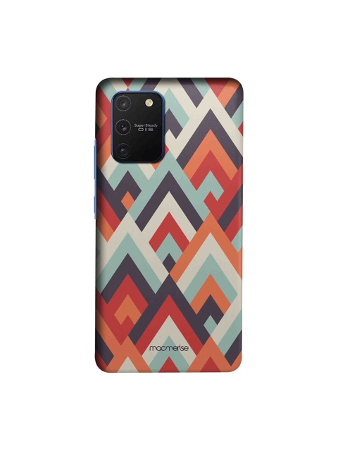 

macmerise Orange & Blue Symmetric Cheveron Samsung Galaxy S10 Lite Back Case