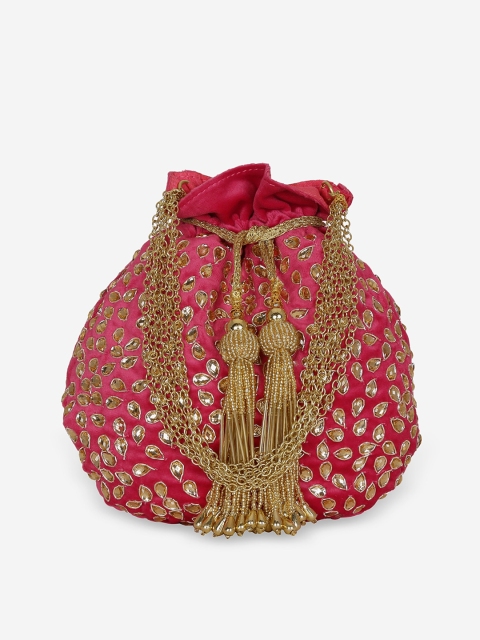 

Tarini Nirula Pink Embellished Satchel