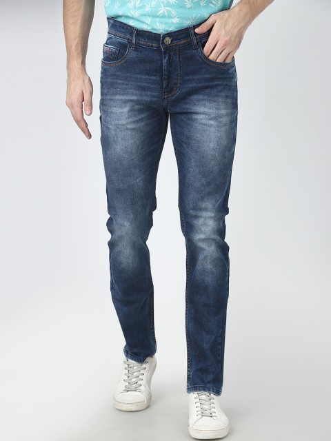

FEVER Men Blue Slim Fit Mid-Rise Clean Look Stretchable Jeans