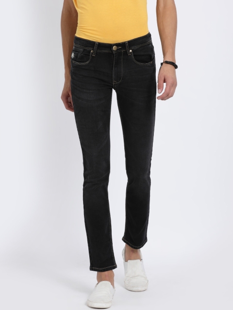 

Llak Jeans Men Black Skinny Fit Mid-Rise Clean Look Stretchable Jeans