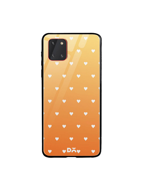 

DailyObjects Mustard Yellow & White Summer Hearts Samsung Galaxy Note 10 Lite Shock Absorbent Glass Case