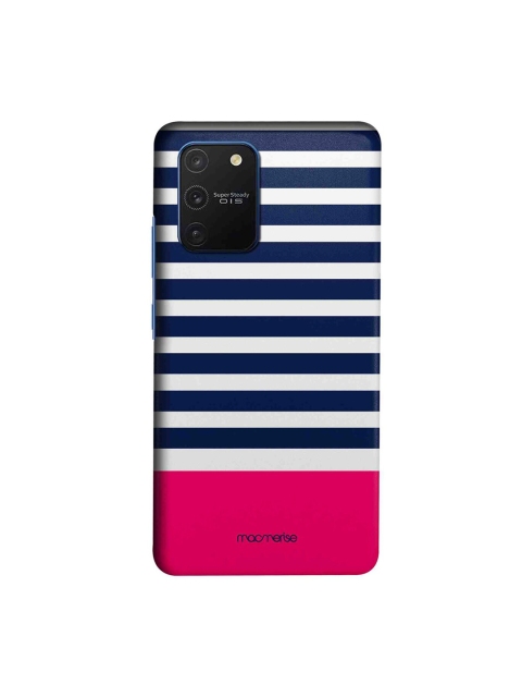 

macmerise White & Blue Simply Stripes Samsung Galaxy S10 Lite Back Case
