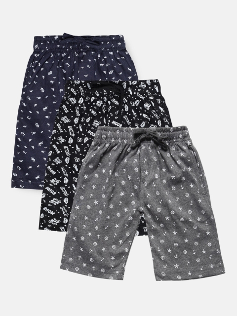 

Urban Dog Boys Pack Of 2 Printed Regular Fit Regular Shorts, Multi