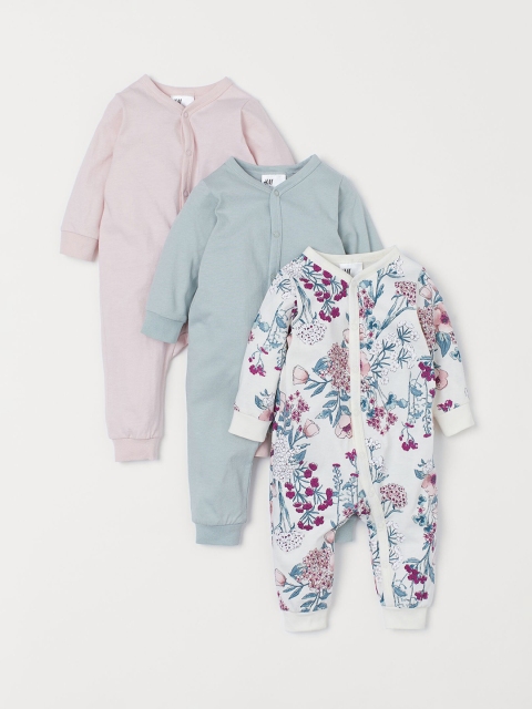 

H&M Infant Kids 3-Pack Cotton Pyjamas, Multi