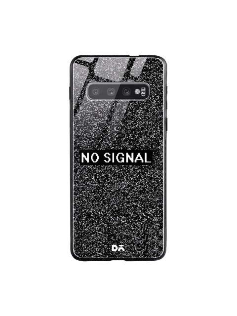 

DailyObjects Black & White No Signal Samsung Galaxy S10 Shock Absorbent Glass Case