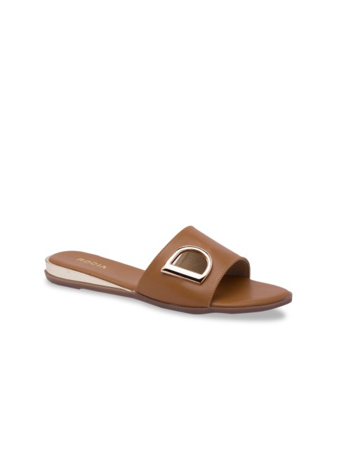 

Rocia Women Tan Brown Solid Open Toe Flats