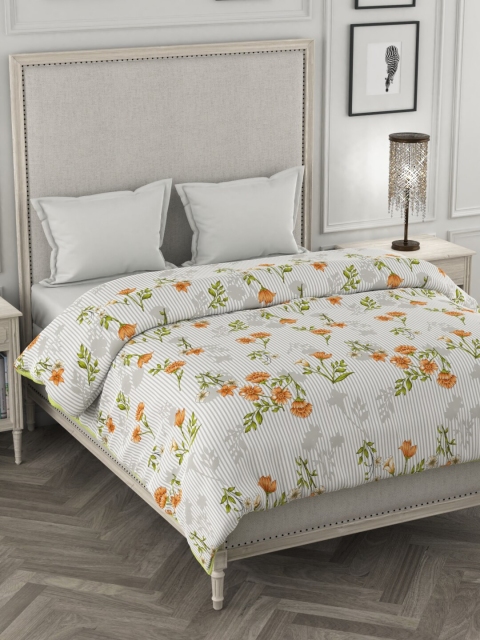 

Portico New York Grey & Yellow Floral Heavy Winter 120 GSM Double Bed Comforter