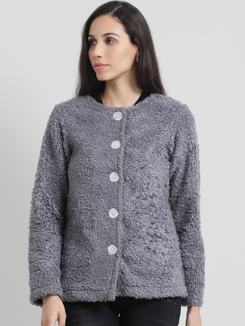 

Zink London Women Grey Solid Tailored Jacket