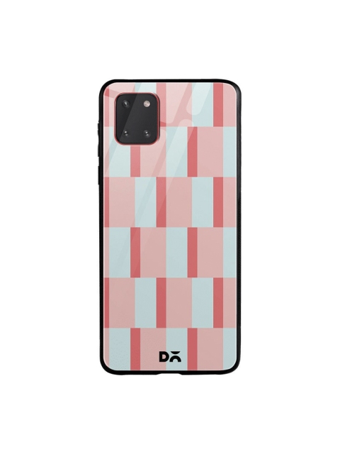 

DailyObjects Pink & Red Dual Blush Checks Samsung Galaxy Note 10 Lite Shock Absorbent Glass Case