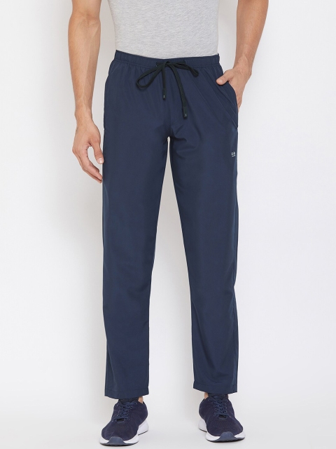 

Okane Men Navy Blue Solid Track Pants