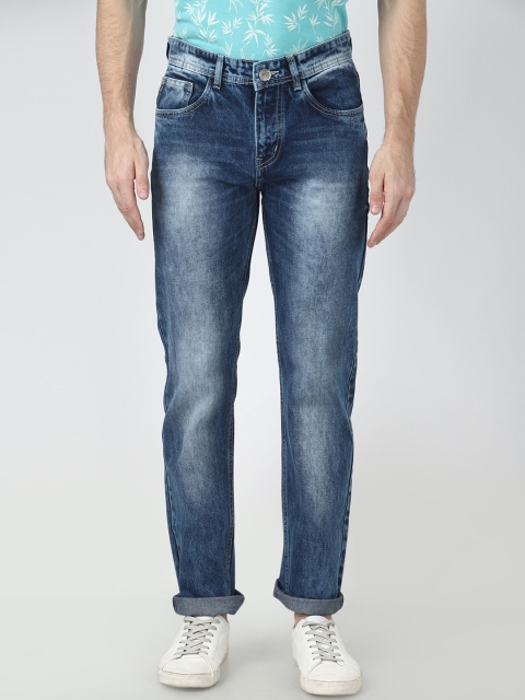 

FEVER Men Blue Regular Fit Mid-Rise Clean Look Jeans
