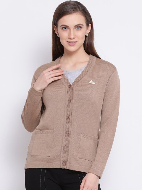 

Monte Carlo Women Beige Solid Cardigan Sweater