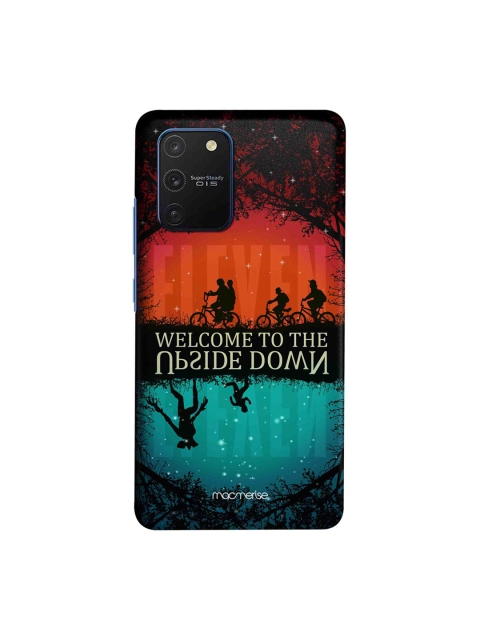 

macmerise Black & Orange Upside Down Samsung Galaxy S10 Lite Back Case
