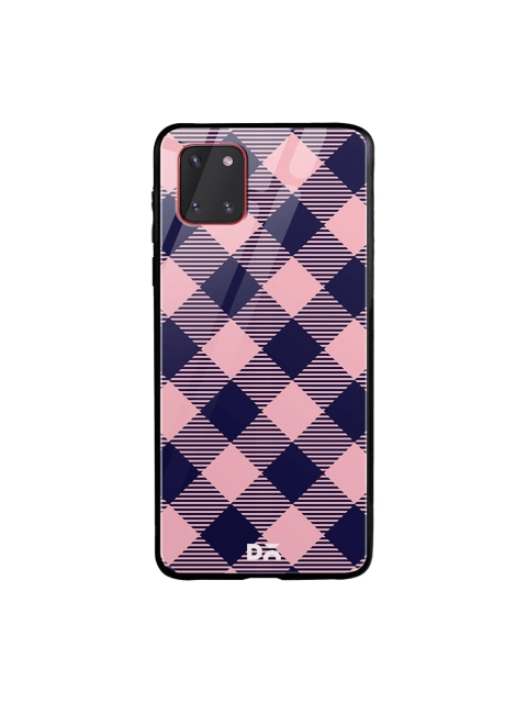 

DailyObjects Pink & Blue Small Static Bubblrgum Checks Samsung Galaxy Note 10 Lite Shock Absorbent Glass Case