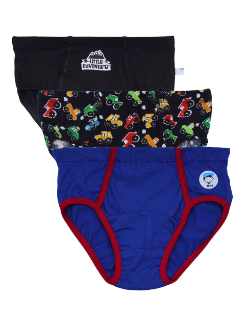 

DChica Boys Pack Of 3 Cars & Adventure Theme Basic Briefs DCUNSE6291/4-5, Black