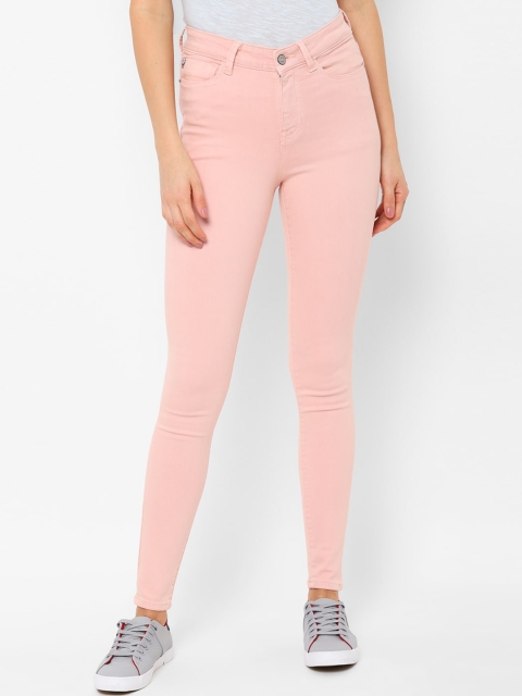 

Allen Solly Women Pink Mid-Rise Clean Look Stretchable Jeans