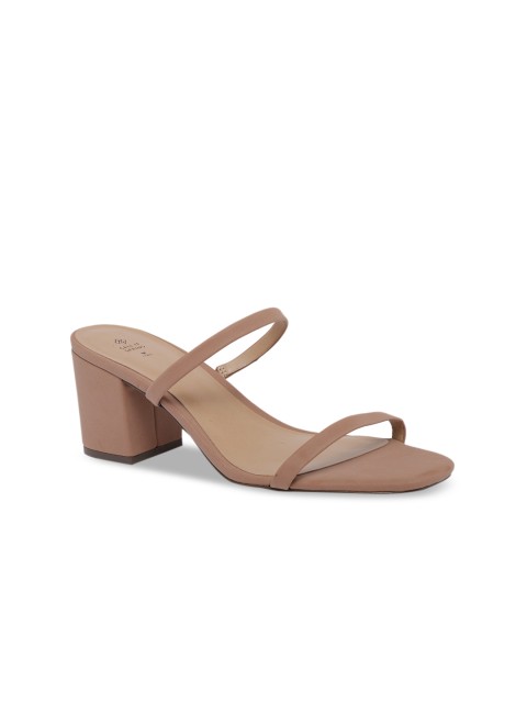 

Call It Spring Women Beige Solid Block Heels