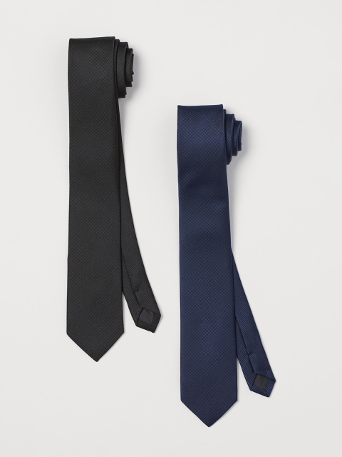 

H&M Men 2-Pack Ties, Blue