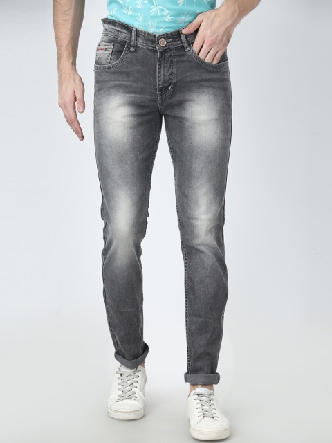 

FEVER Men Grey Slim Fit Mid-Rise Clean Look Stretchable Jeans