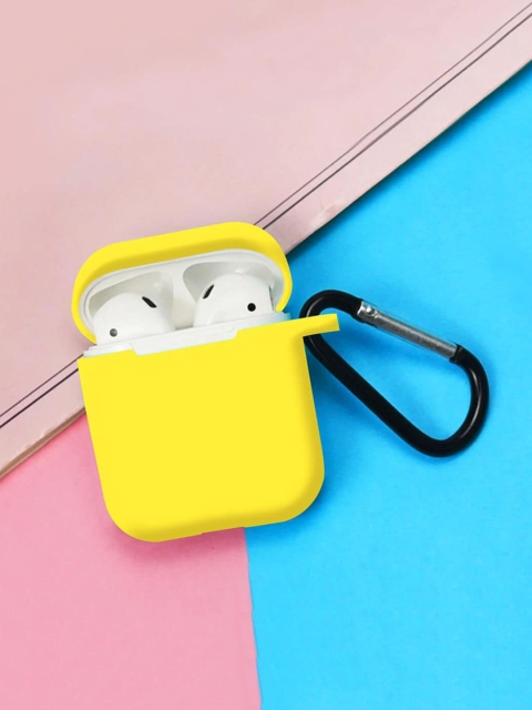 

macmerise Yellow Silicone Airpods Case
