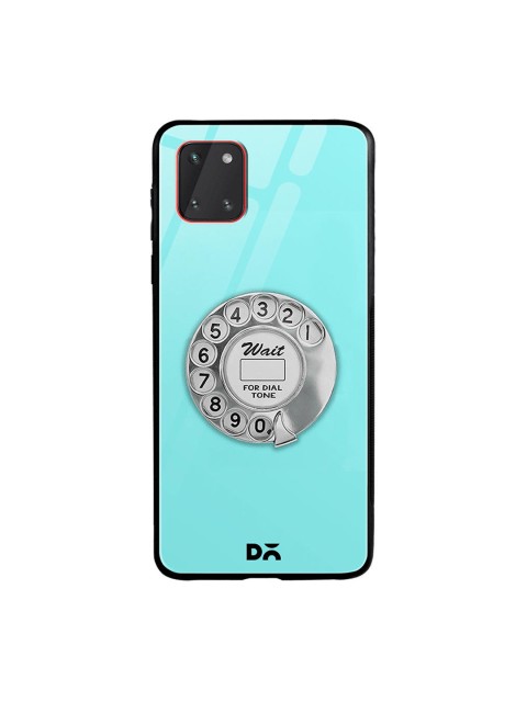 

DailyObjects Turquoise Blue & Grey Dialer Samsung Galaxy Note 10 Lite Shock Absorbent Glass Case