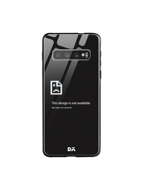 

DailyObjects Black & White Wallpaper Unavailable Samsung Galaxy S10 Shock Absorbent Glass Case