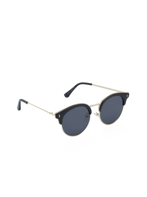 

VAST Unisex UV Protected Round Sunglasses 3190, Black
