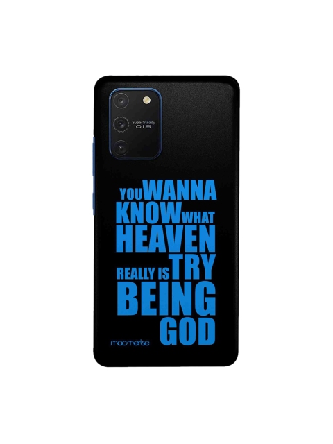 

macmerise Black & Blue Try Being God Samsung Galaxy S10 Lite Back Case