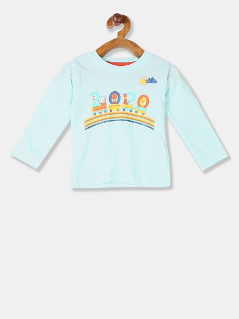 

Donuts Boys Sea Green Printed Round Neck T-shirt