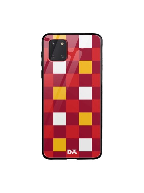 

DailyObjects Red & Yellow Quartet Checks 2 Samsung Galaxy Note 10 Lite Shock Absorbent Glass Case